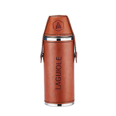 LAGUIOLE - Alkoholflasche mit 2 Gläsern - Weihnachten, Geburtstagsgeschenk - Inhalt 8 OZ - 235 ml im Sale